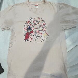 Supreme Joe Roberts Switl Tee Light Pink Graphic Logo T-Shirt